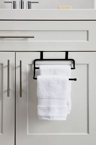 Squared Away Over the Cabinet Towel Bar