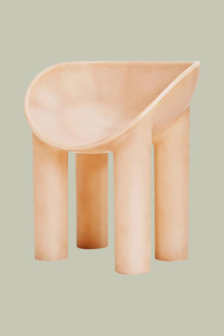 Faye Toogood Roly-Poly Contemporary Dining Chair Raw, Fiberglass, London, 2018.