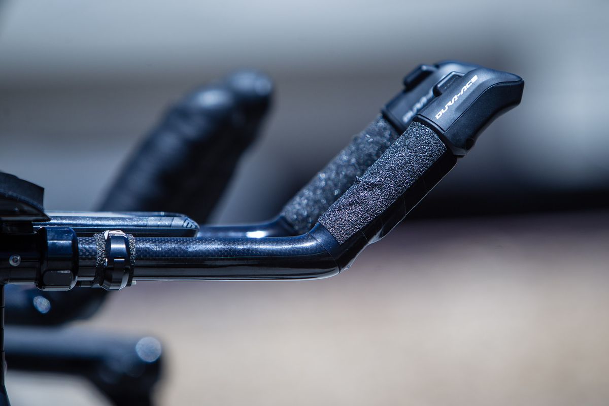 Doull opts for grip tape over handlebar tape on his cockpit