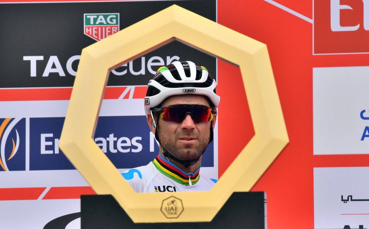 Alejandro Valverde (Movistar) admitted he suffered with a temperature overnight and was not at his best