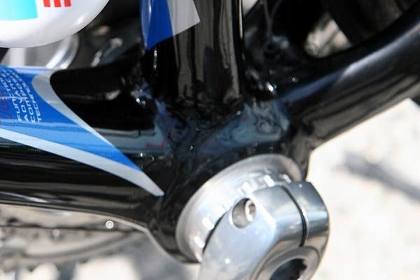 The bottom bracket cluster.