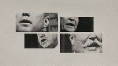 Photo collage of close-ups of mouths of Robert F Kennedy, Dwight D Eisenhower, Richard Nixon, and William Howard Taft.