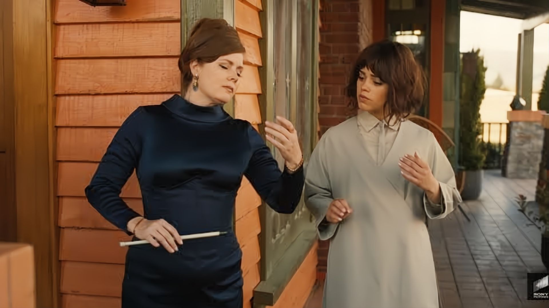 Amy Adams and Jenna Ortega in Klara and the Sun