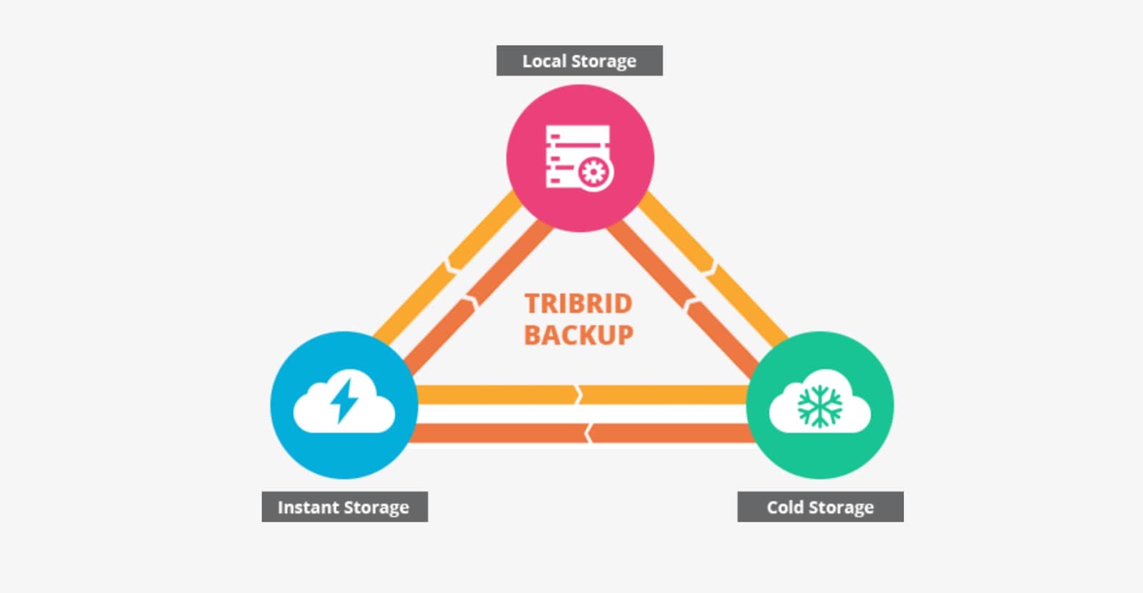 Zoolz' diagram of its tribrid structure