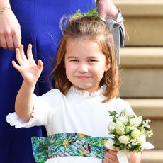 windsor, united kingdom october 12 embargoed for publication in uk newspapers until 24 hours after create date and time princess charlotte of cambridge attends the wedding of princess eugenie of york and jack brooksbank at st george's chapel on october 12, 2018 in windsor, england photo by poolmax mumbygetty images