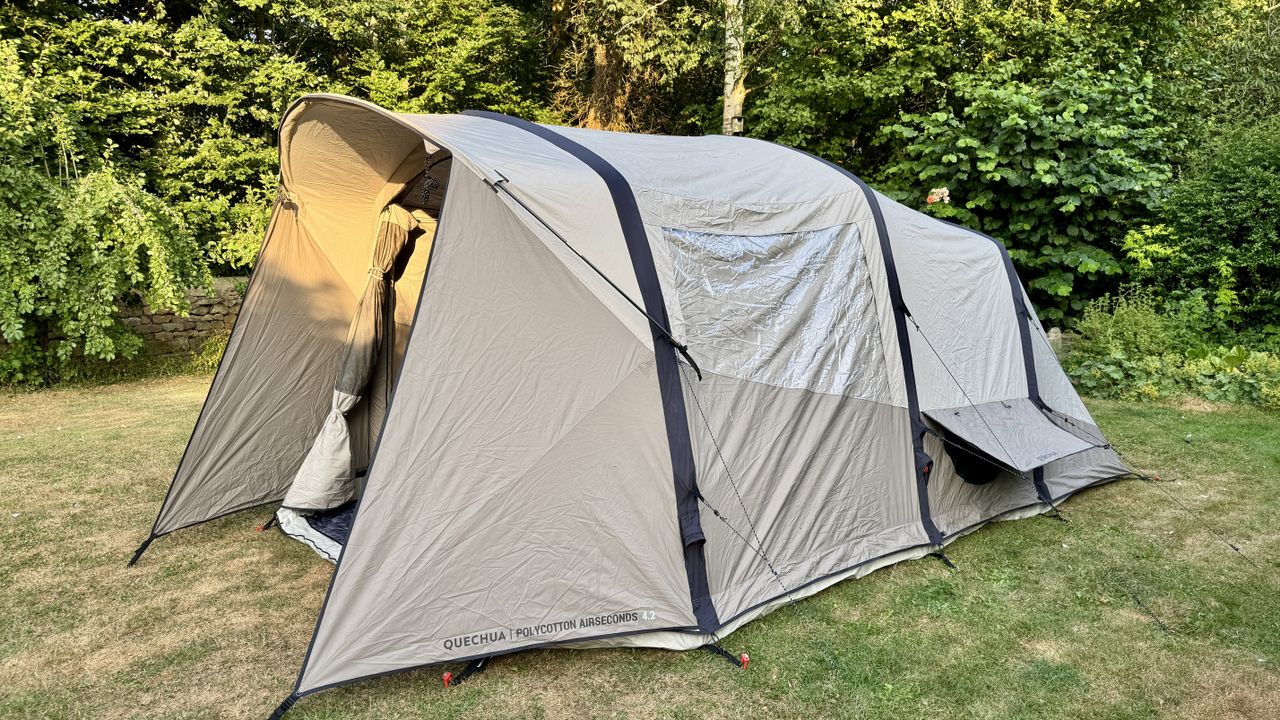 Quechua Air Seconds 4.2 Polycotton tent test and review