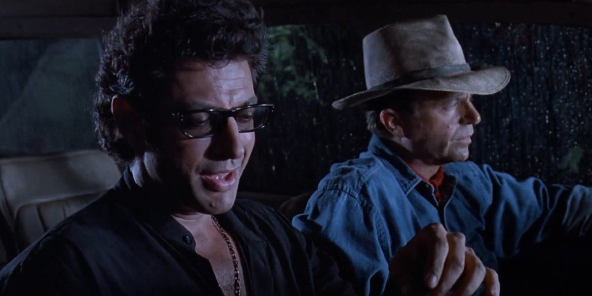 Jeff Goldblum and Sam Neill in Jurassic Park