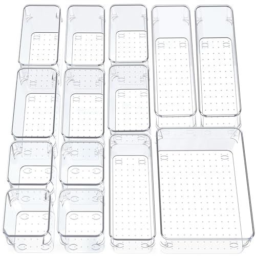 14-piece Clear Drawer Organiser 