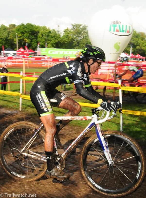 Nicole Duke (Cannondale) rode from wire to wire in third place