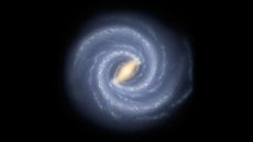 This illustration shows the Milky Way, our home galaxy.