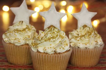 Christmas star cupcakes