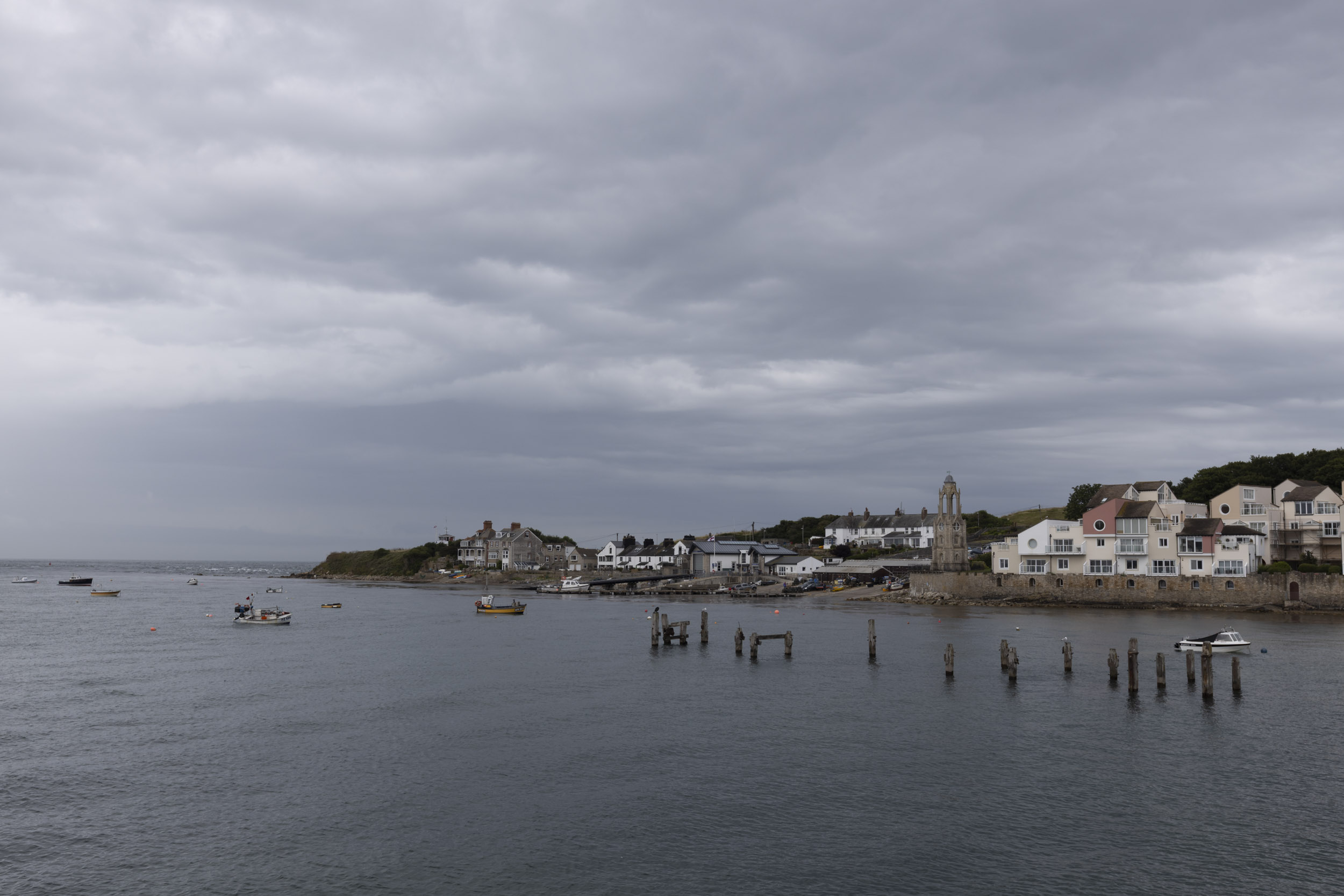 A long exposure of Swanage pier in Dorset, England