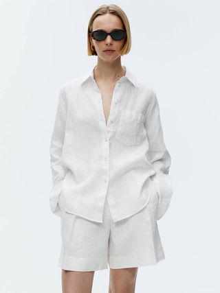 Linen Shirt - White - Arket Gb