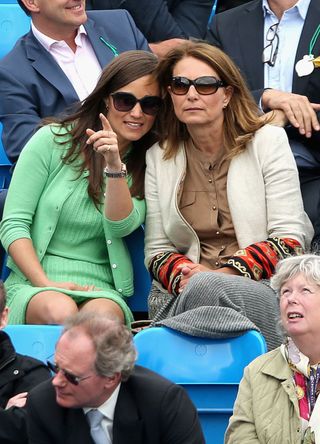 Carole and Pippa Middleton at Queen's Club Tennis, 2013