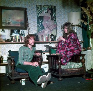 Trevor Lucas and Sandy Denny at home