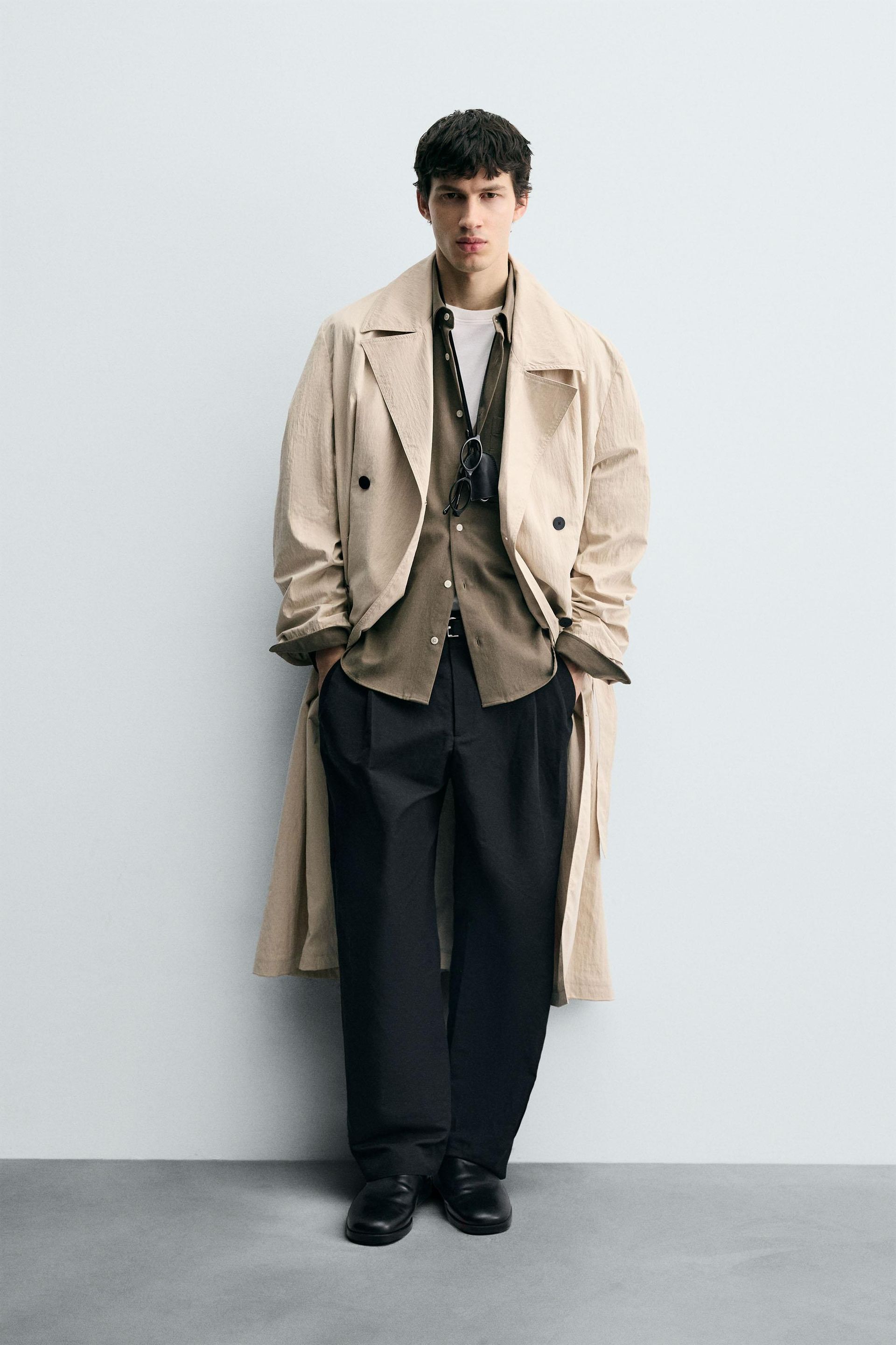 Oversized Fit Trench Coat