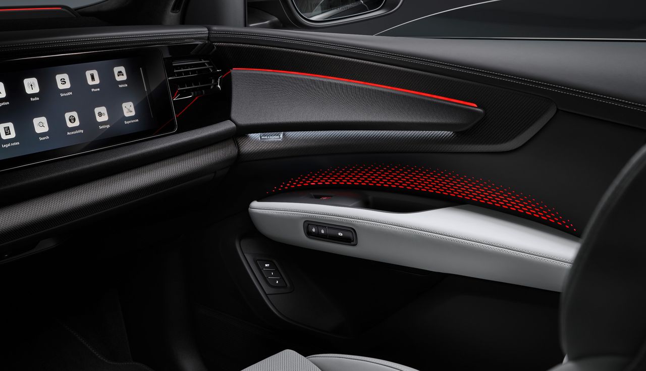 Interior details of the new Audi Q9 SUV