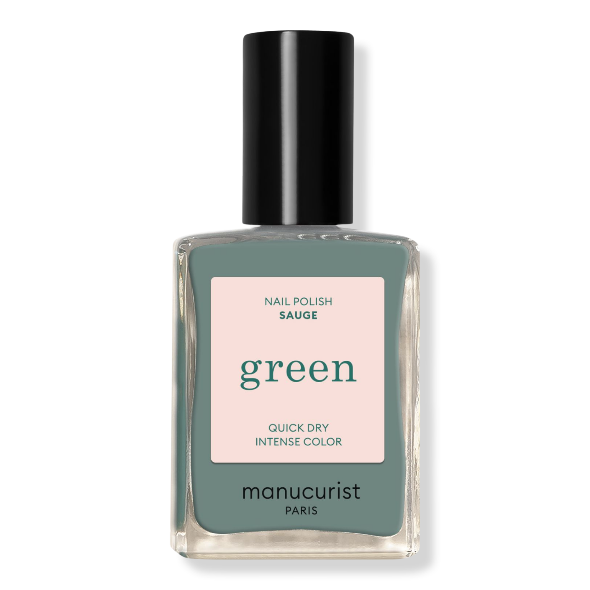 Green Nail Polish, Quick Dry, Non-Toxic Nail Polish With Gel-Like Finish - Sauge