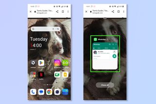 The third step to using split screen on Android