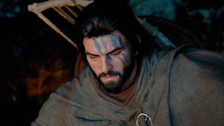 Crimson Desert hero with eyes shut