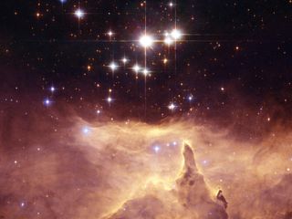 Pismis 24-1 shines brightest at the center of this image, which displays the NGC 6357 nebula in Scorpius. Researchers previously considered Pismis 24-1 the most massive star in the galaxy at 200-300 solar masses, far above the current theorized limit of 1