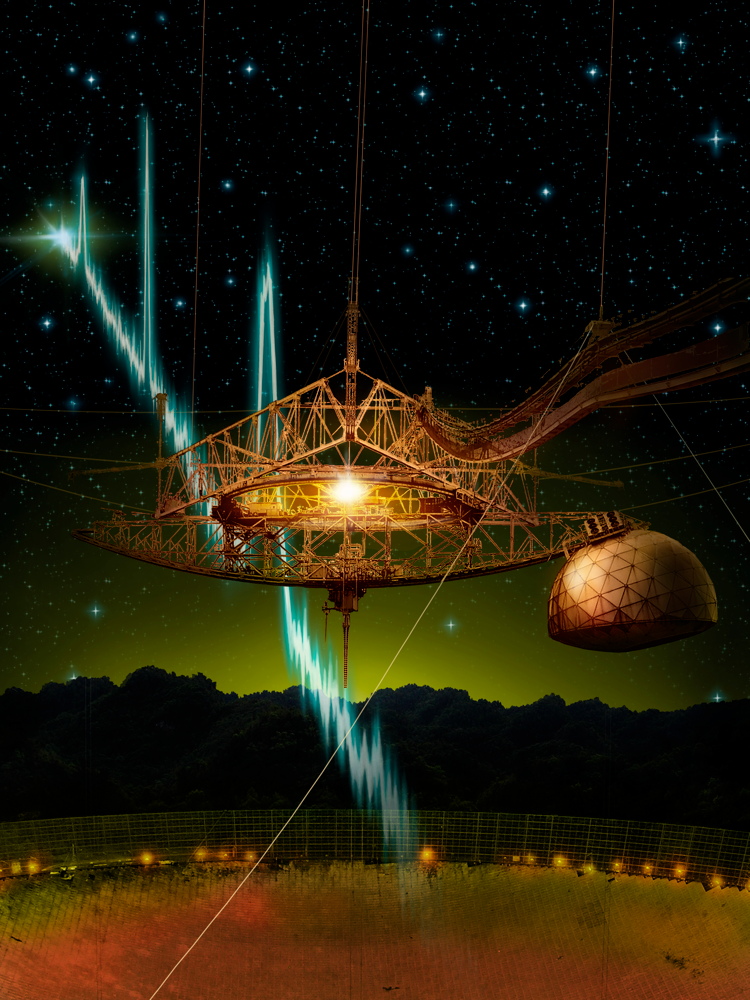 Arecibo Telescope and Fast Radio Bursts