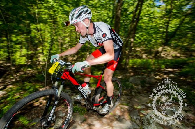 Aaron Snyder of the NoTubes TSEpic Team rode to third in the opening time trial
