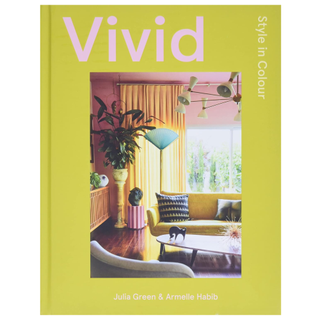 A book cover with a picture of a styled living room