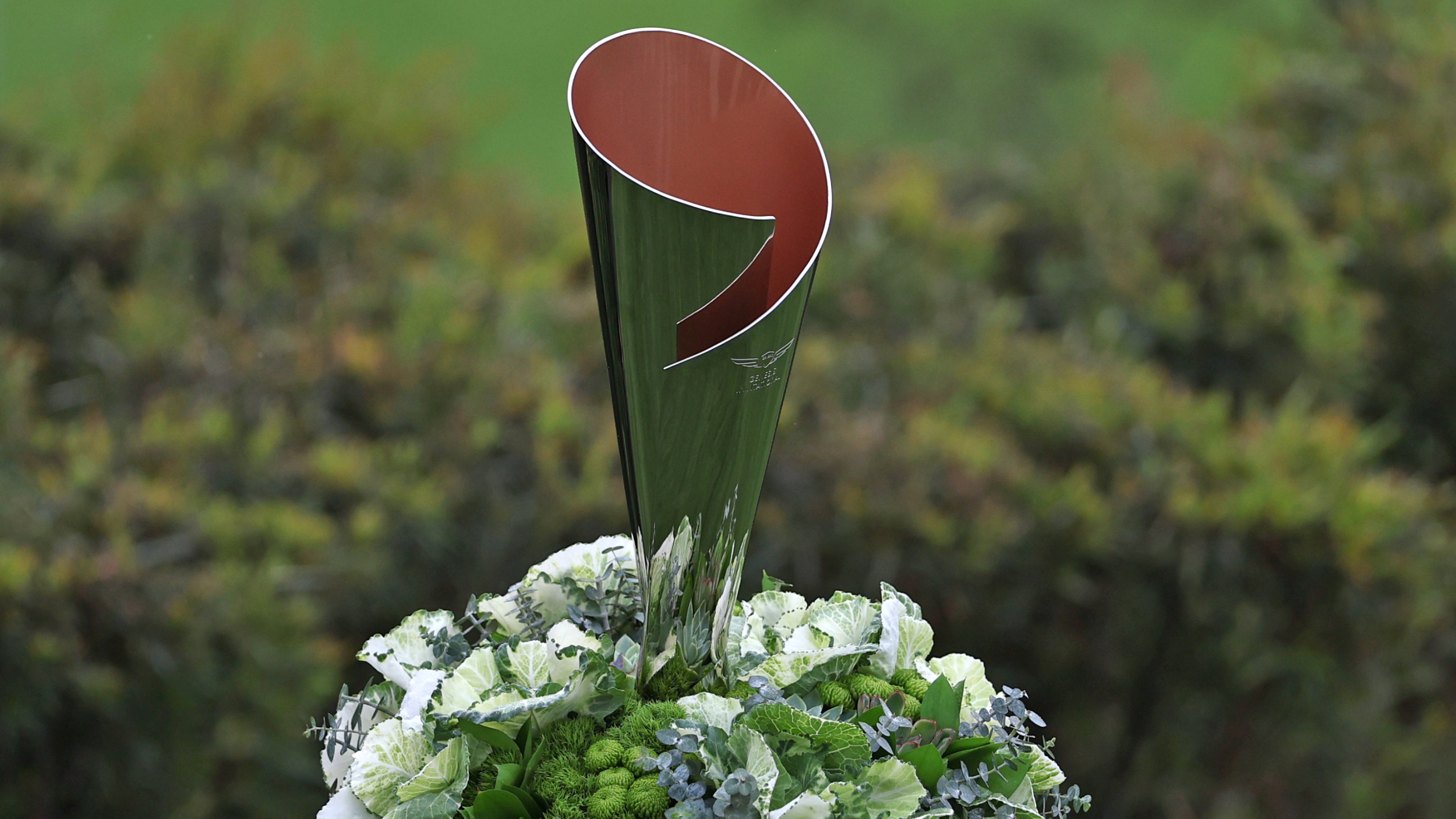 The Genesis Invitational trophy