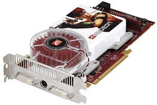 Typical example of a 3D graphics card in 2005: The Radeon X1800