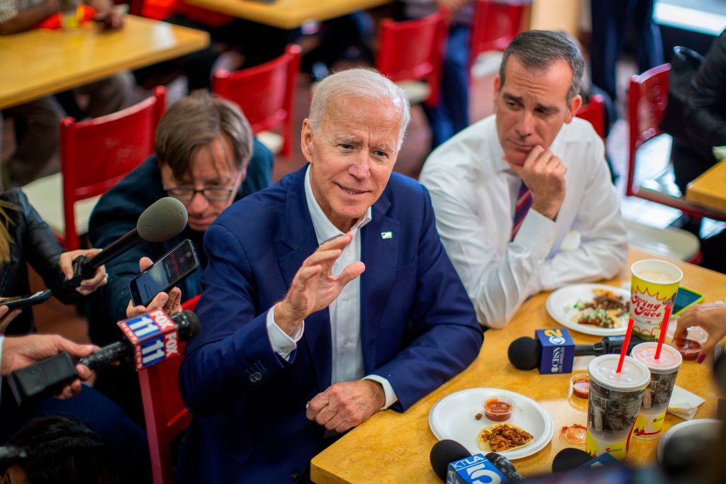 Joe Biden meets the press