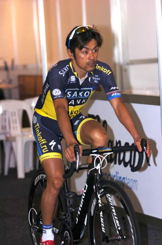 Saxo-Tinkoff's Takashi Miyazawa cruises around
