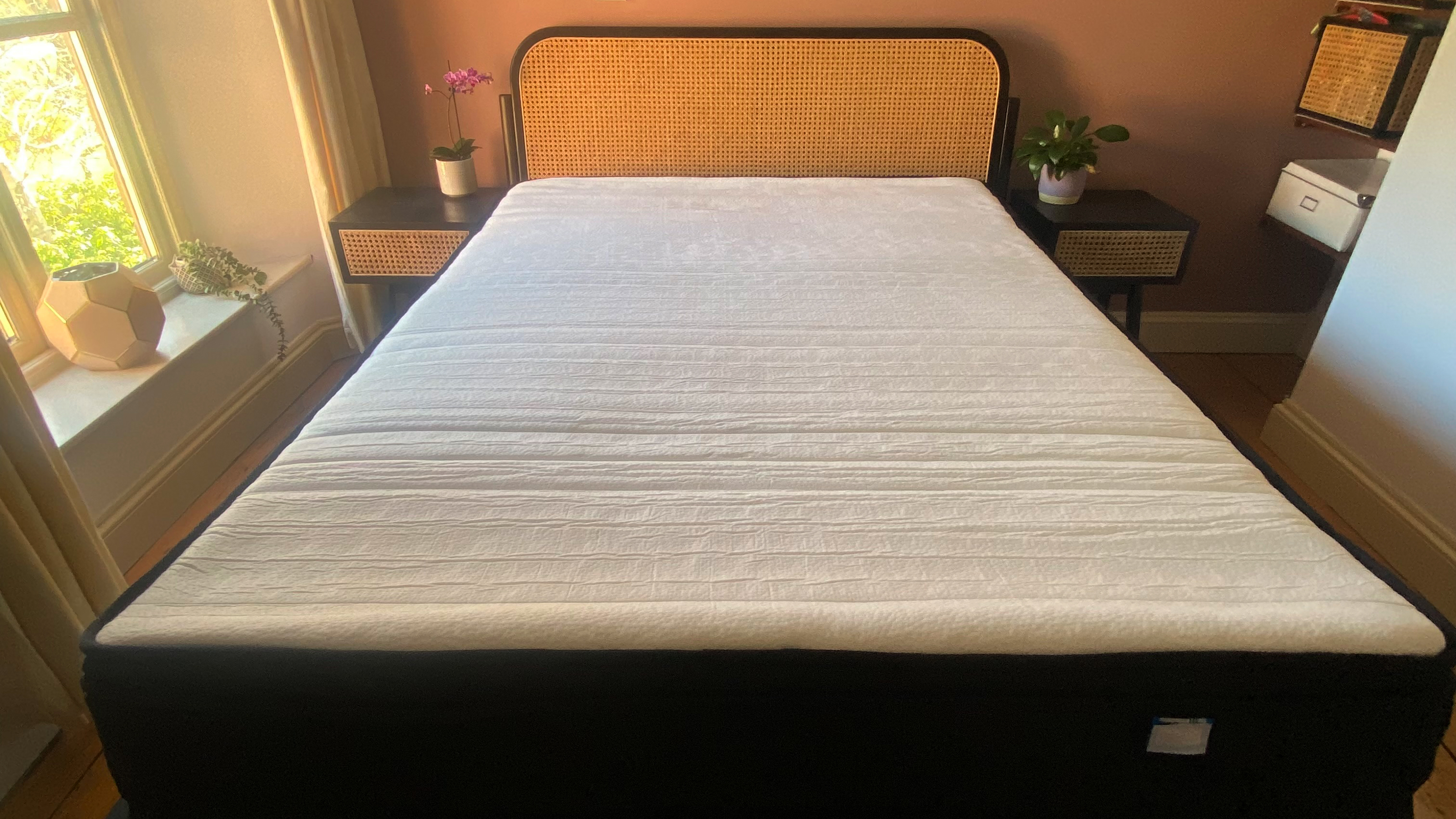 The Origin Hybrid Pro mattress being tested at home