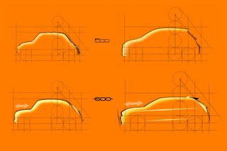 Fiat 600e graphic sketches