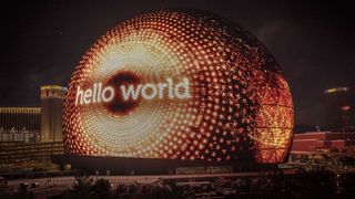 Sphere illuminated the Las Vegas skyline with its impactful exterior, the Exosphere, for the first time on July 4, 2023.
