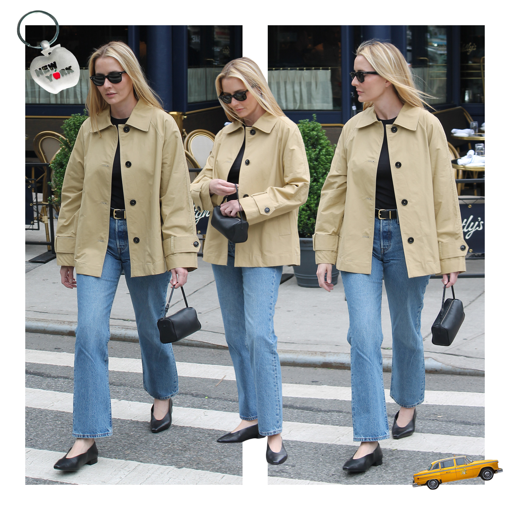 Collage of Editor Kristen Nichols in NYC