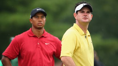 Tiger Woods and Rory Sabbatini pictured in 2007