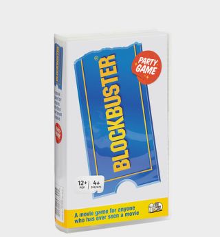 Blockbuster box on a plain background