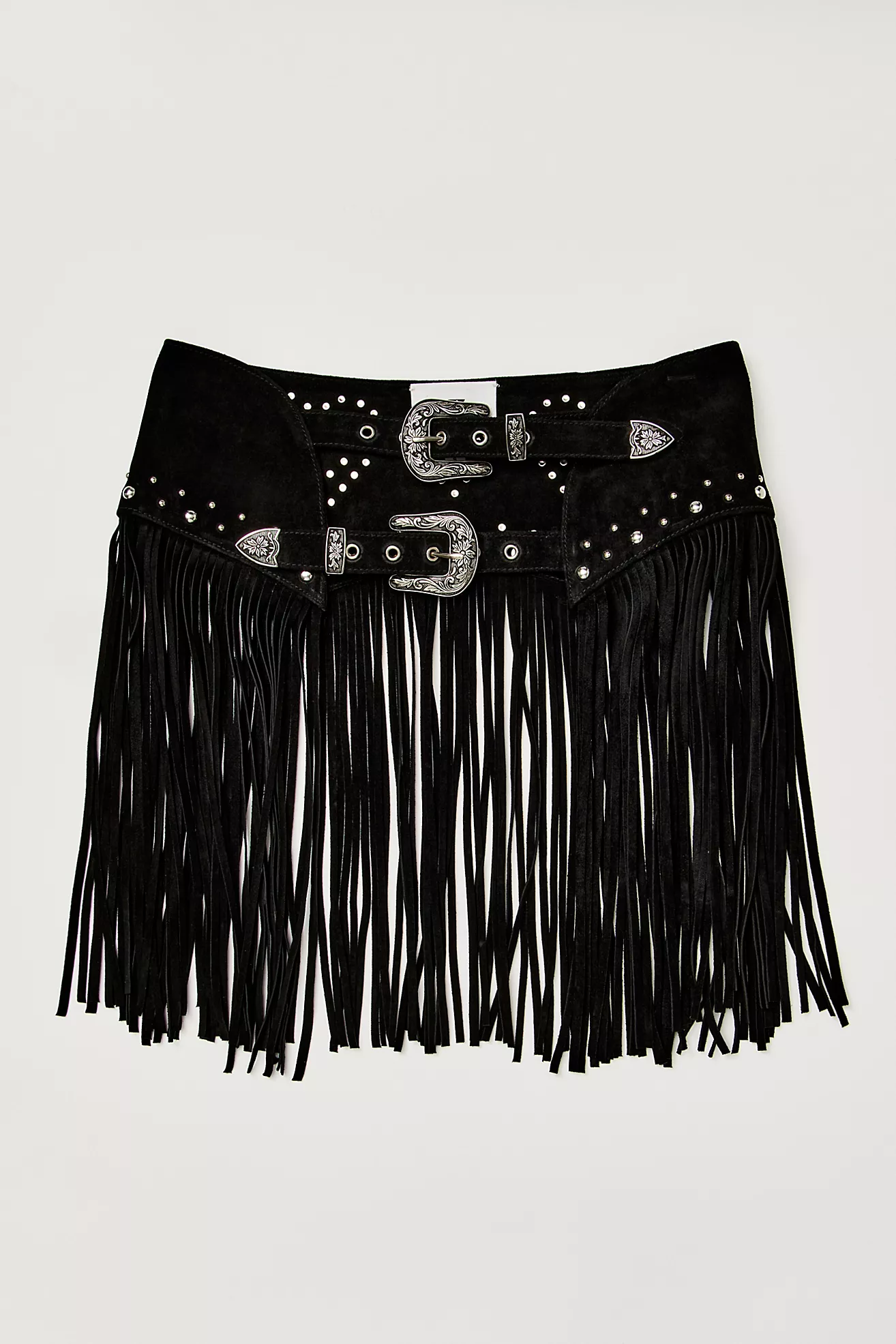 Understated Leather Heart Em Skirt Belt