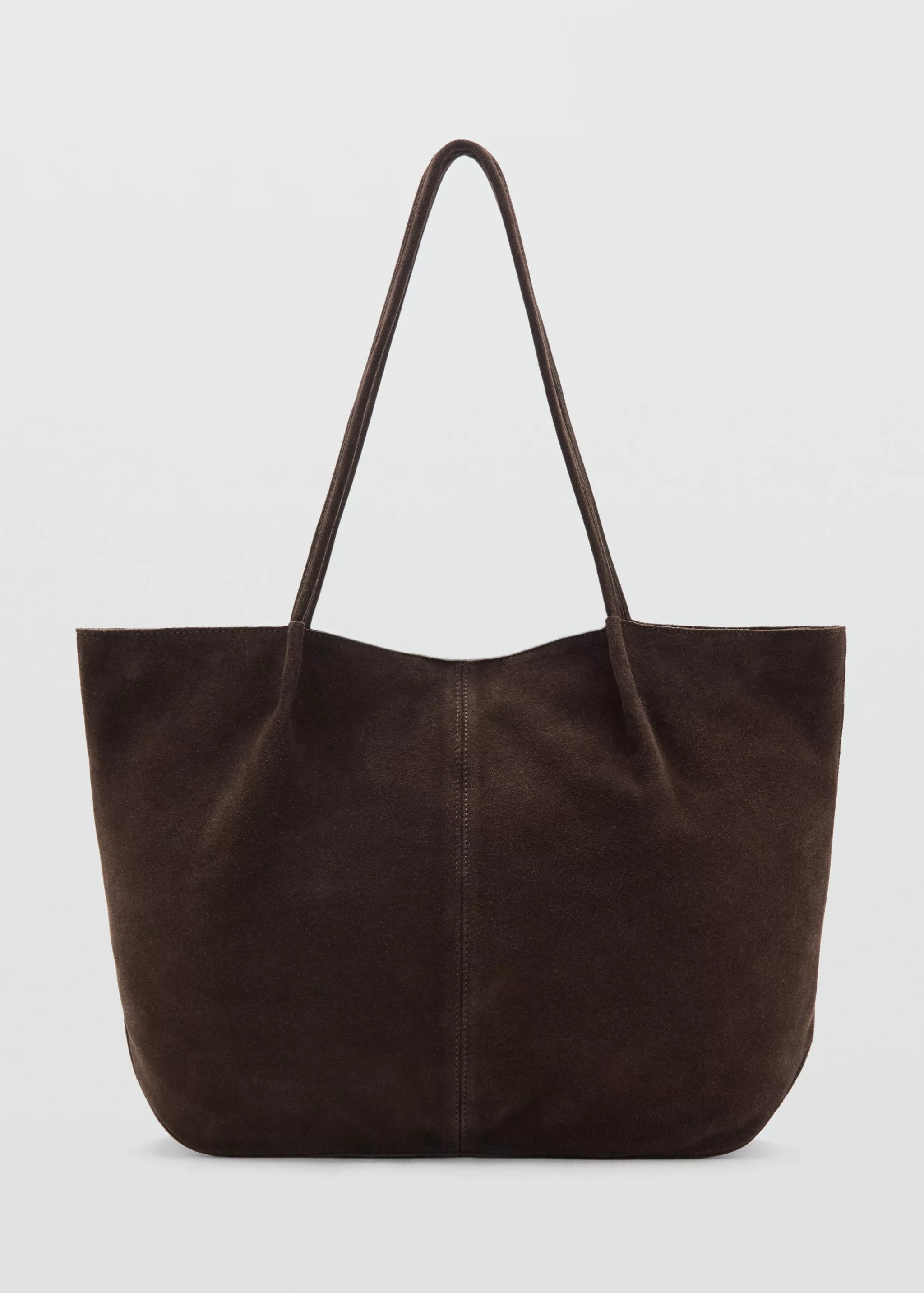 Suede Leather Shopper Bag - Women | Mango United Kingdom