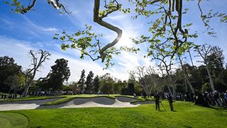 The 16th hole at Riviera Country Club