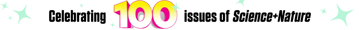 Celebrating 100 issues banner