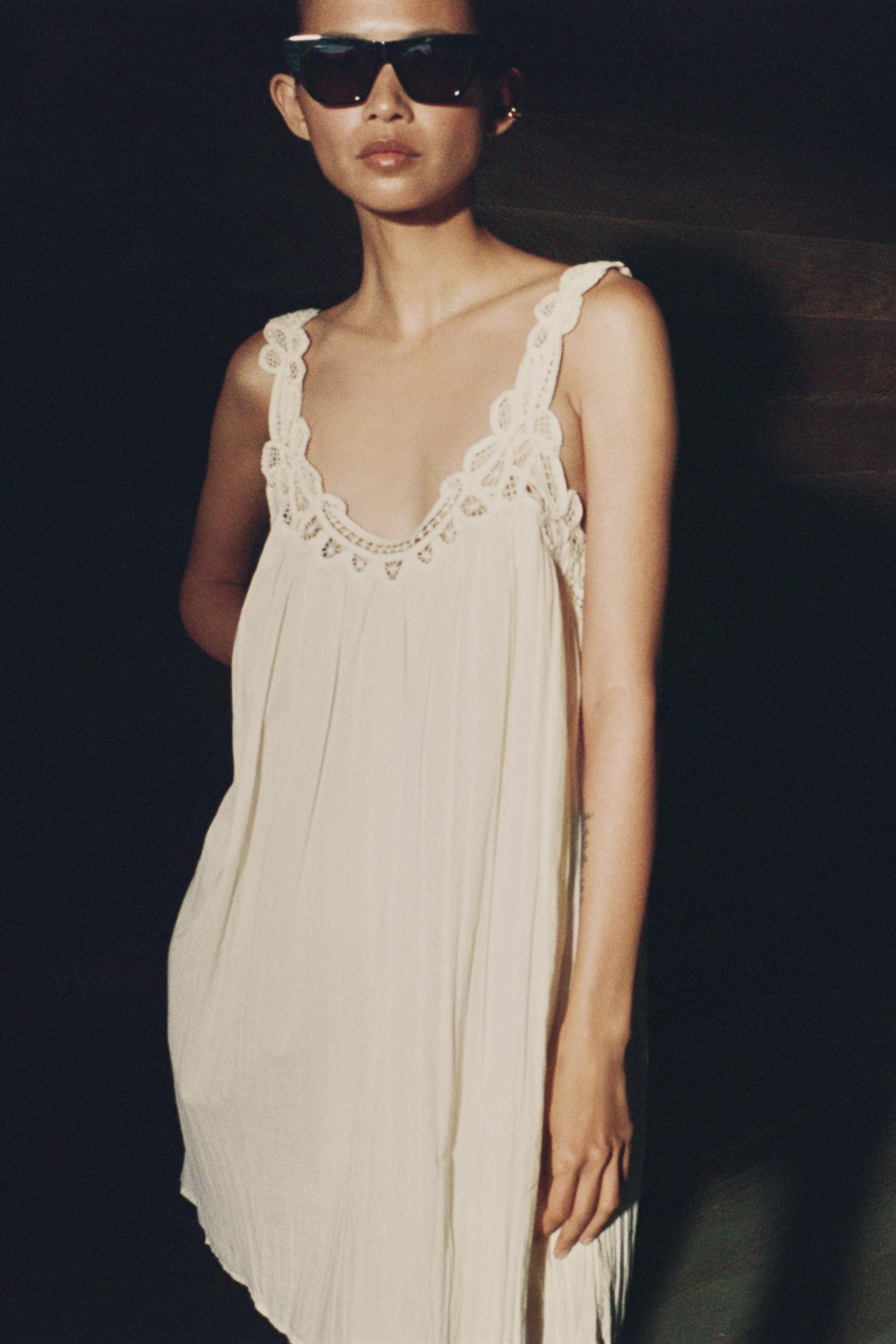 Zw Collection Embroidered Strappy Dress
