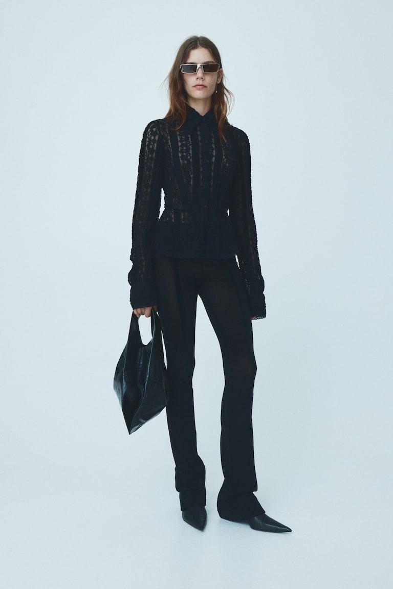 Peplum Lace Blouse