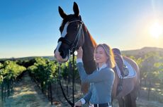 Maya Dalla Valle with horse