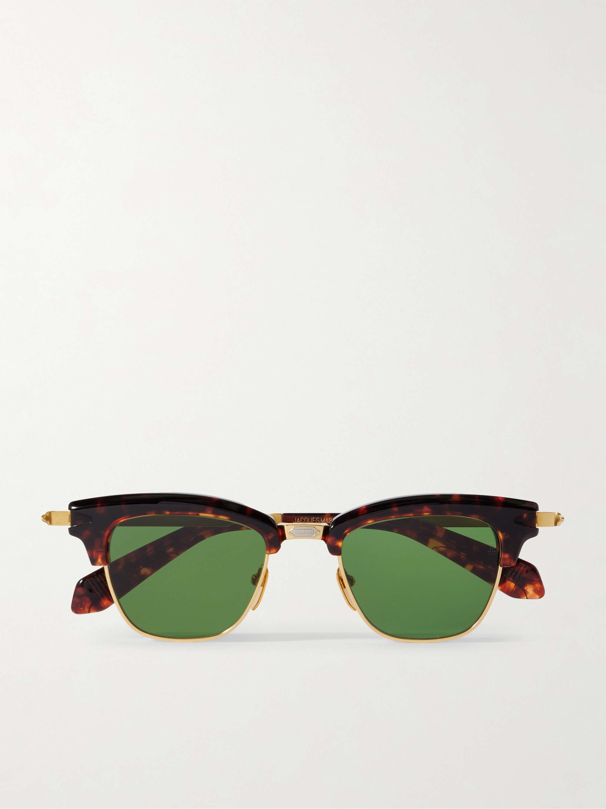 Sartre D-Frame Tortoiseshell Acetate and Gold-Tone Sunglasses