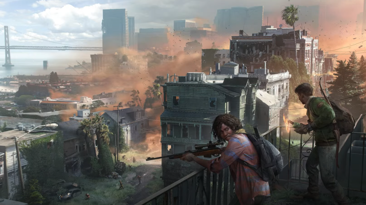 Concept art for a Last of Us multiplayer game.