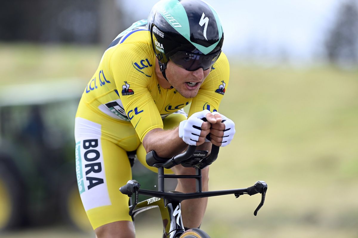 Criterium du Dauphine 2021 - 73rd Edition - 4th stage Firminy - Roche La Moliere 16,4 km - 02/06/2021 - Lukas Postlberger (AUT - Bora - Hansgrohe) - photo Nico Vereecken/PN/BettiniPhoto&Acirc;&copy;2021