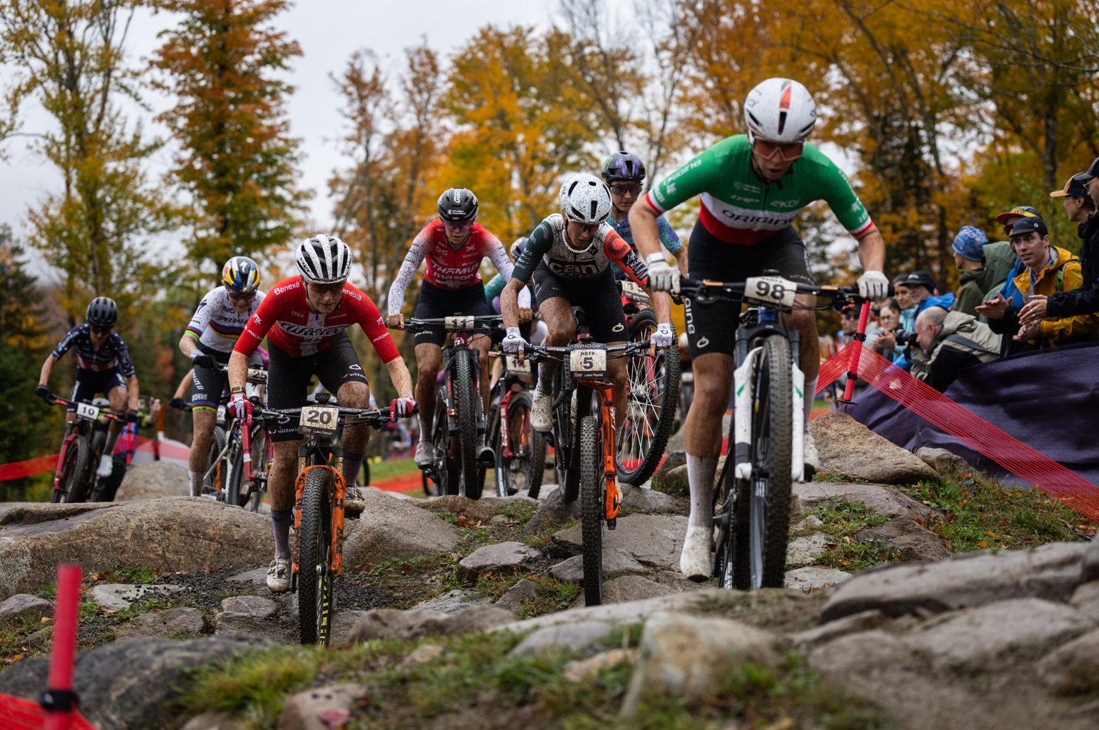 Riders take on XCC course on final round of Whoop UCI Mountain Bike World Series at Lake Placid Olympic Sites