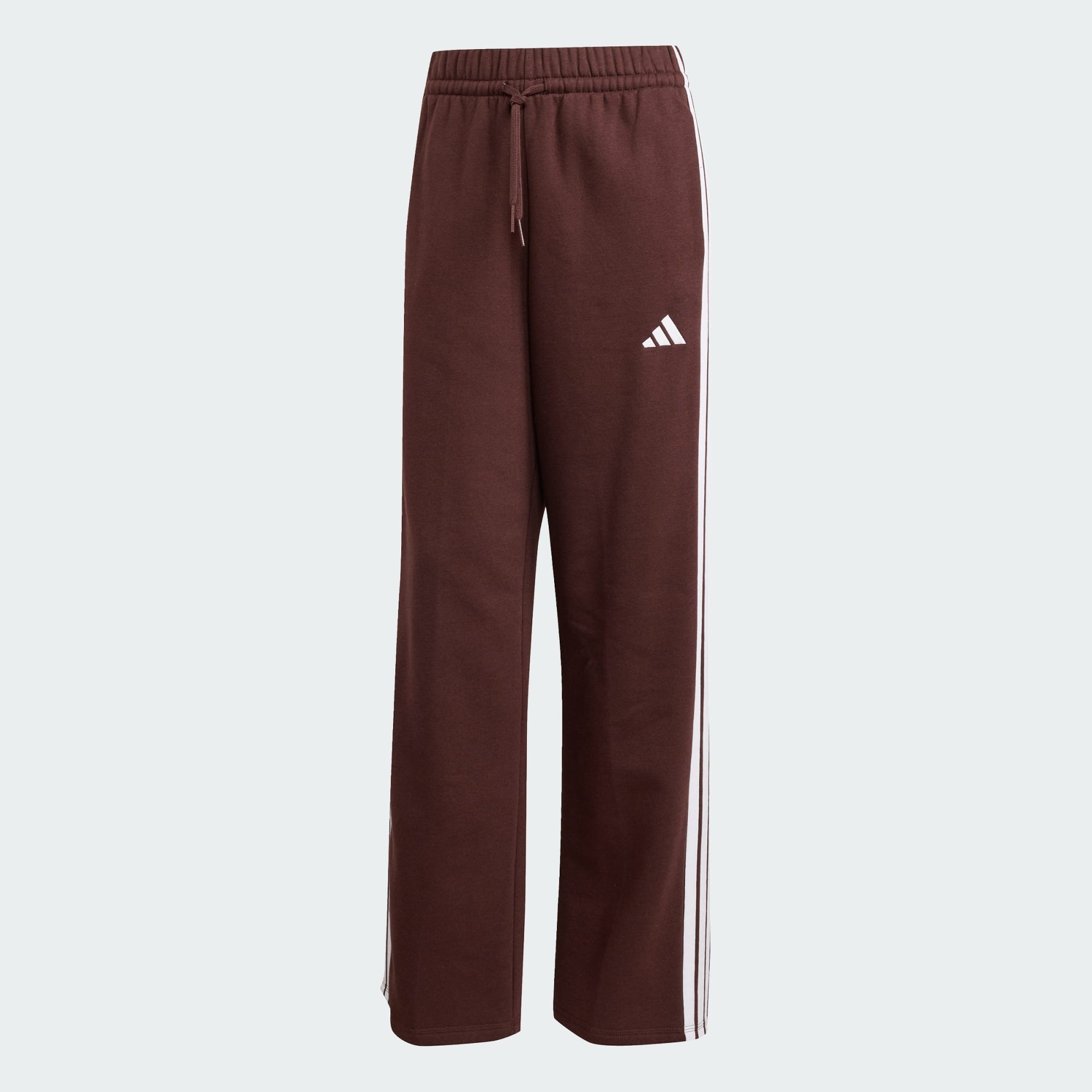 Essentials 3-Stripes Open-Hem Fleece Pants